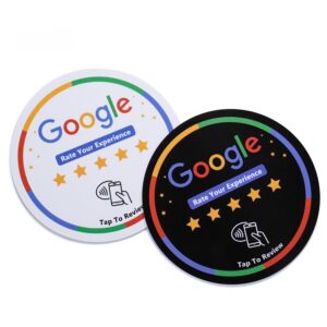 Google Review NFC Tap to Review PVC Disc - BEST FOR RESTAURANT & TAKE-AWAY