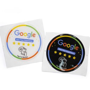 Google Review NFC Tap to Review Epoxy Disc - BEST FOR TAXI