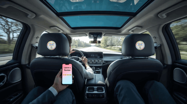 Google Review NFC Tap to Review Epoxy Disc - BEST FOR TAXI - Image 2
