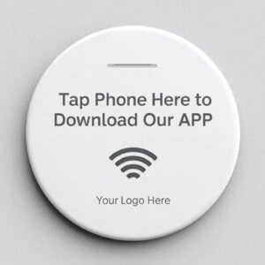 Custom - NFC Tap to Download Our APP - Epoxy Disc - BEST FOR TAXI